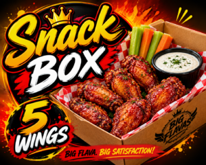 5 Wings Only - Snack Box