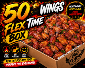 50 Wings Only - Flex Time Box