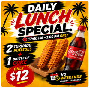 Lunch Special - 2 Tornado / Coke